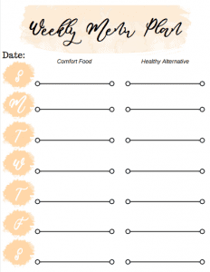 Enjoy this FREE Printable Meal Planning Calendar, with healthy meal alternative ideas. Rubbermaid Brilliance makes meal planning easier!