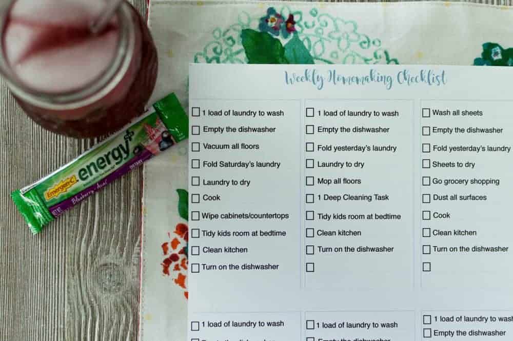 The Homemaking Checklist that will save your sanity: The Fervent Mama - You have run yourself ragged trying to keep up with daily duties. Being a wife, a homemaker, and a mom, this Homemaking Checklist will save your time, and your sanity!