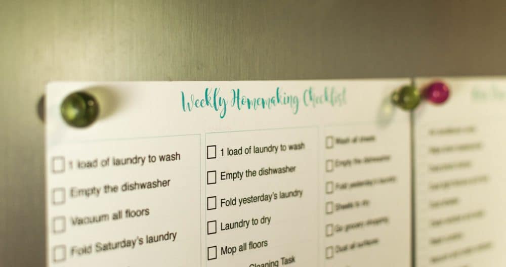 The Homemaking Checklist that will save your sanity: The Fervent Mama - You have run yourself ragged trying to keep up with daily duties. Being a wife, a homemaker, and a mom, this Homemaking Checklist will save your time, and your sanity!