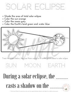 Tips for Experiencing the Solar Eclipse with Kids: The Fervent Mama - FREE Printable solar eclipse Activities for kids. Help the whole family enjoy the 2017 solar eclipse!