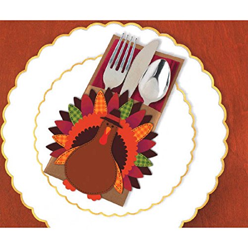 Amscan Thanksgiving Turkey Cutlery Holder