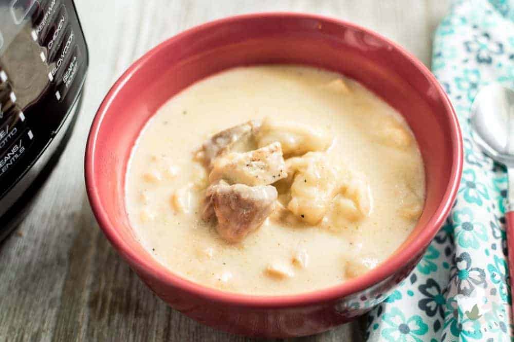 Pressure Cooker Chicken and Dumplings: The Fervent Mama - I adapted a pressure cooker version of this southern classic. And of course, everything tastes better pressure cooked, especially Pressure Cooker Chicken and Dumplings.