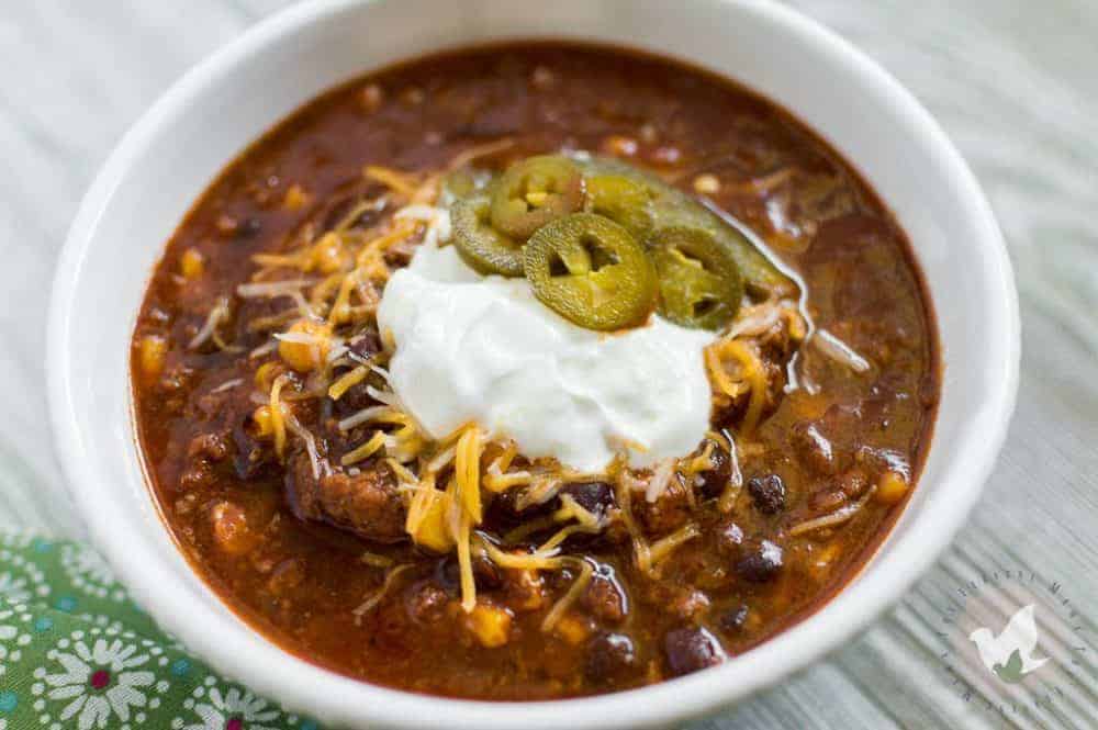 Pressure Cooker Taco Soup- The Fervent Mama: You can't do much wrong when you make a one pot dump dish like pressure cooker taco soup. Just a few ingredients, and minimal time, you've got one amazing dish!