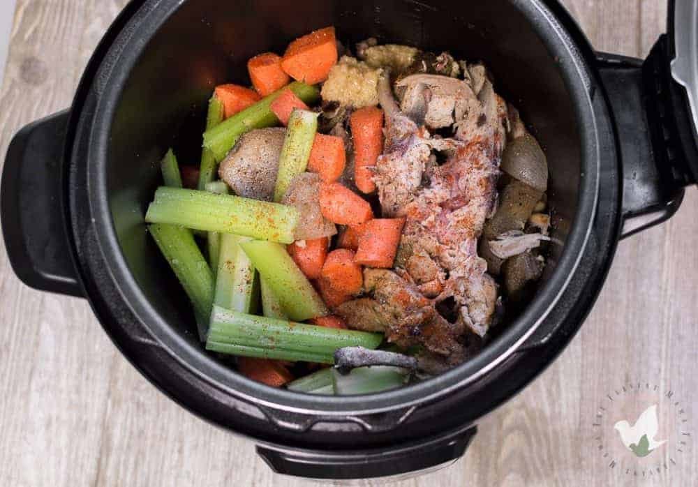 Heart Warming Homemade Pressure Cooker Bone Broth- The Fervent Mama: A great homemade bone broth will put any canned stock to shame when comparing flavors. This pressure cooker bone broth makes cooking homemade bone broth even easier!
