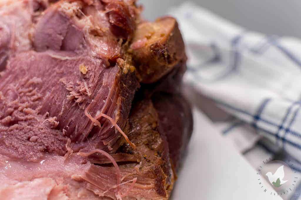 Pressure Cooker Ham that is fall apart Tender and so sweet: The Fervent Mama - If you're looking to change up your Holiday Dinner Menu Plan this year, think twice about the spiral ham and go ahead and make this Pressure Cooker Ham! 