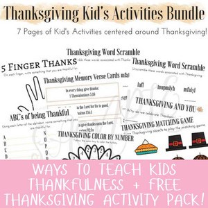 6 Ways to Help Teach Kids to be Thankful + Thanksgiving Activities for Kids