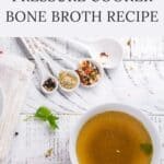 A great homemade bone broth will put any canned stock to shame when comparing flavors. This pressure cooker bone broth makes cooking homemade bone broth even easier! Check out the recipe here!