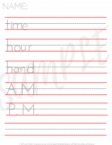 Multi-Level Clock Practice Pages - The Fervent Mama: Multi-level clock practice worksheets are perfect for your little learner! Because most of the clock practice pages (19 PAGES) are in template form, you can fill them to fit your student's needs and learning level!