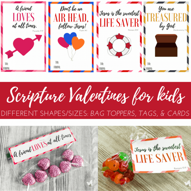 Fun Scripture Valentines Printable for Kids