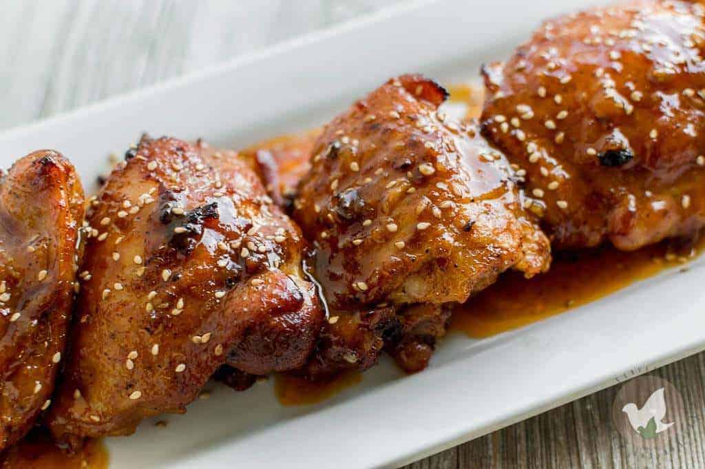 Yummy Instant Pot Sticky Chicken: The Fervent Mama - I've made plenty of versions of honey garlic chicken, and while I do have a special place in my heart it, this Instant Pot Sticky Chicken takes the cake! Season, sear, pressure cook, dip, broil- my mouth is watering!