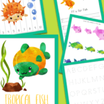 Tropical Fish Themed Workbook images