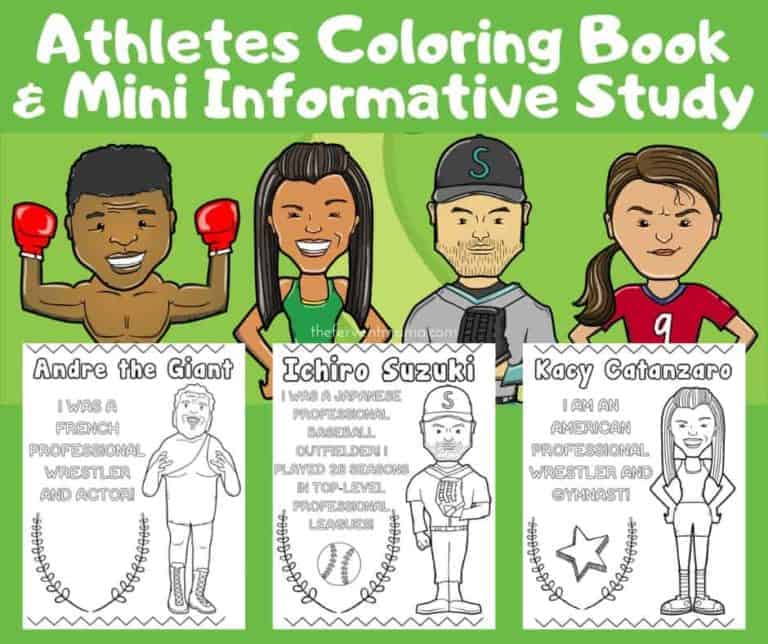 Famous Sports Figures Coloring Book – Informative Popular Athletes Study