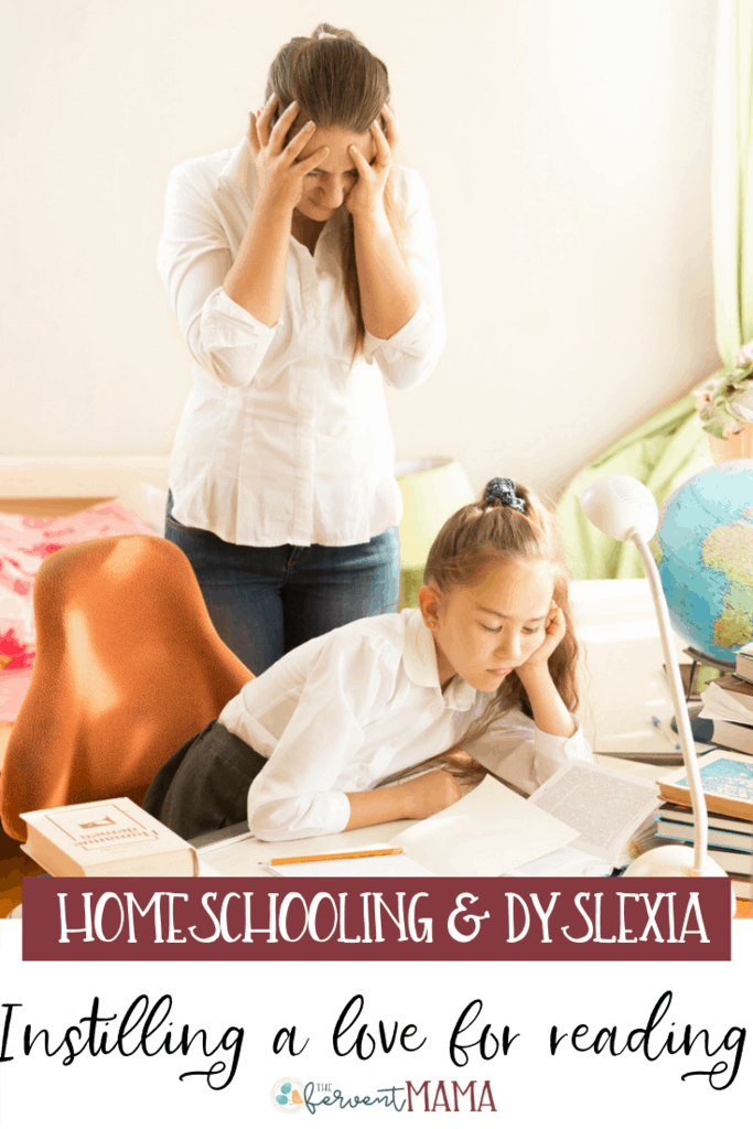 If you think that your homeschooled child is struggling with reading, spelling, writing, or comprehension because of dyslexia, we've put together these resources to help point you in the right direction. Try these tips to help your dyslexic child enjoy reading! #homeschoolingdyslexia #homeschoolingwihdyslexia