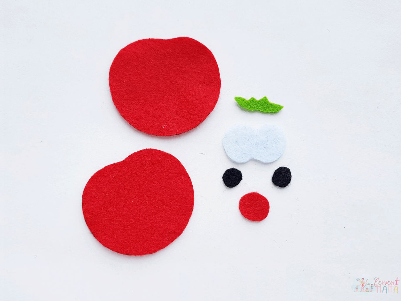 Felt cutouts from the VeggieTales Plushies Printable Template