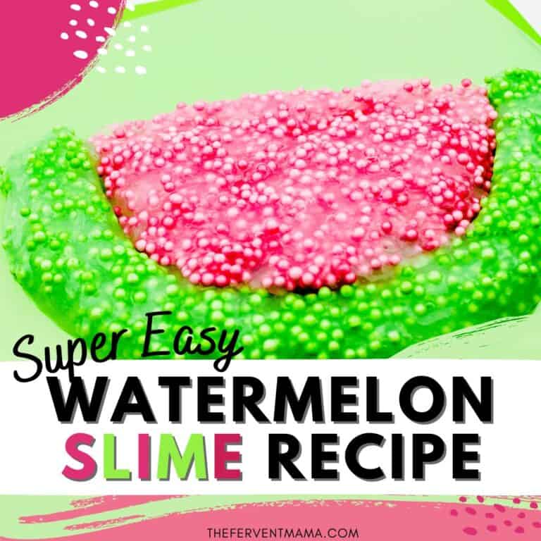 Easy Watermelon Slime Recipe for Kids