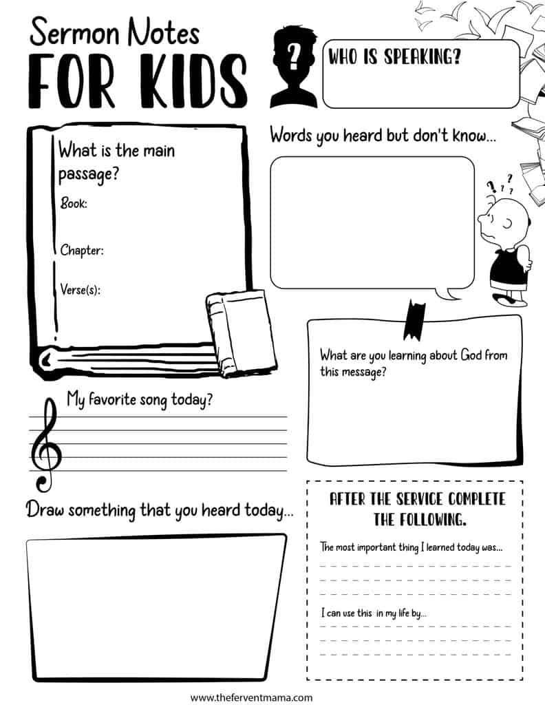 sermon-notes-for-kids-the-fervent-mama