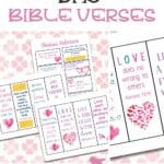 Share in God's Love with your kids over these very special Valentine's Day Bible verses! You'll find many verses about love, friendship, family, the cross, and God's Love. Plus, download the free valentine's day bible verse printables - perfect for this occasion!